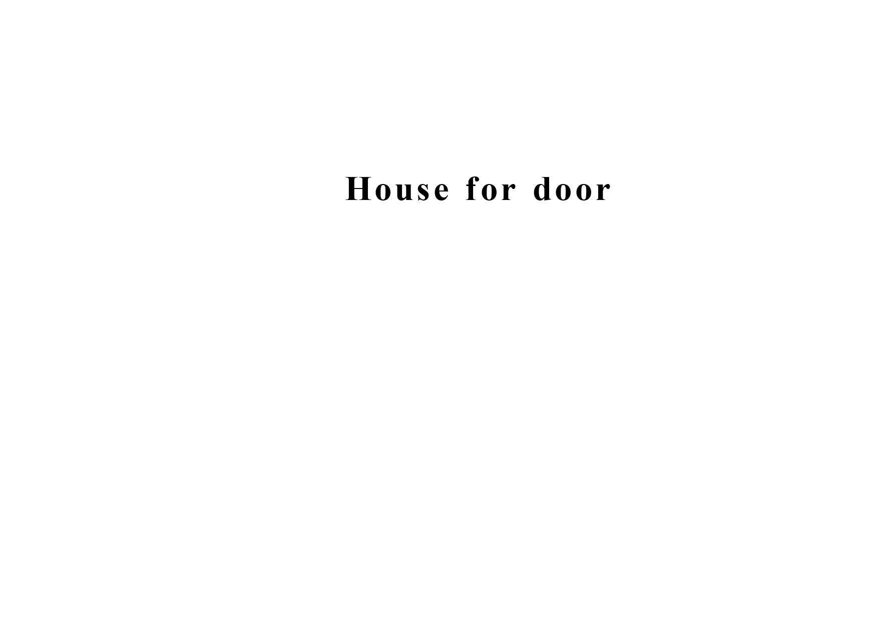 housefordoorという本の画像