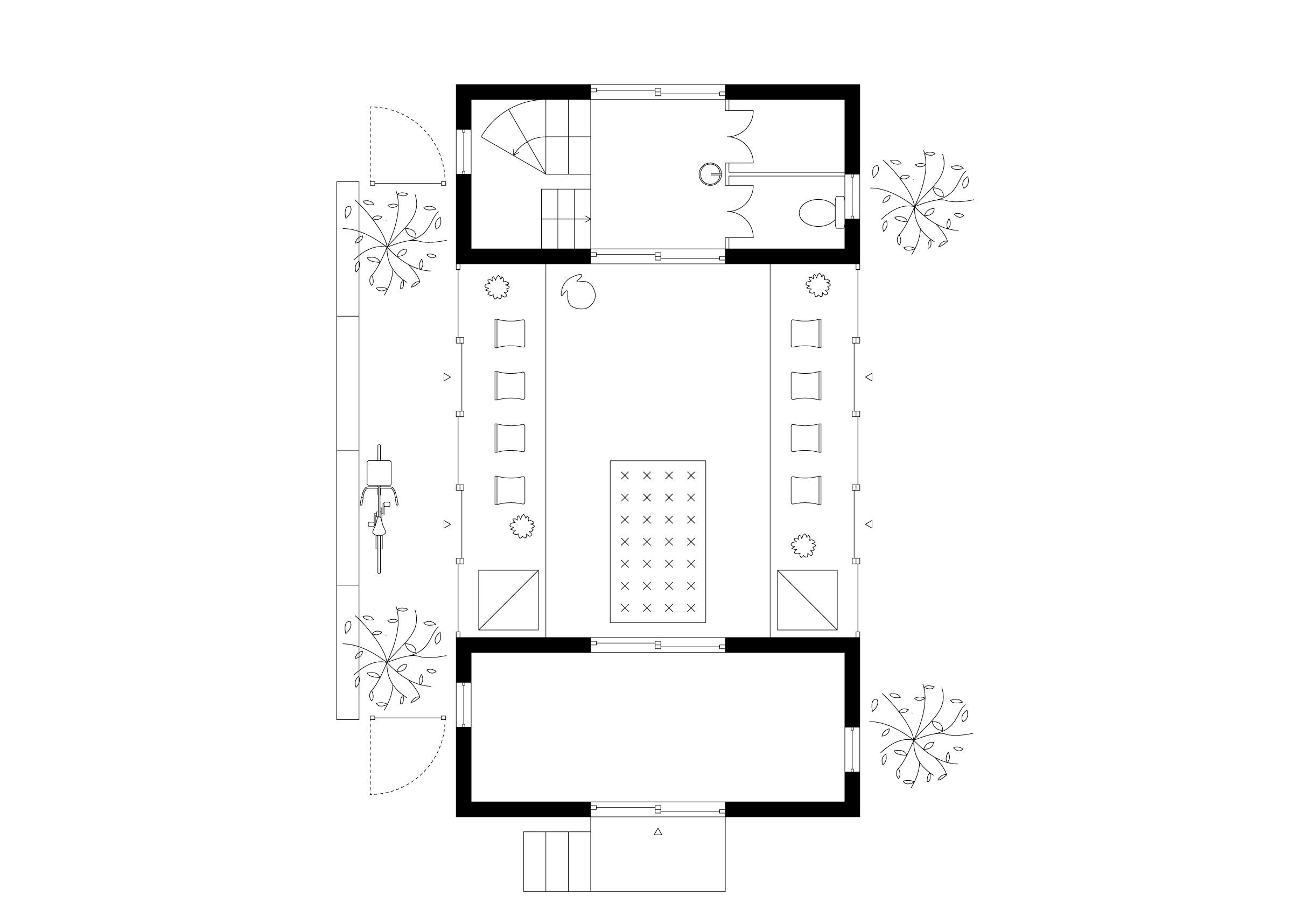 住宅の一階平面図