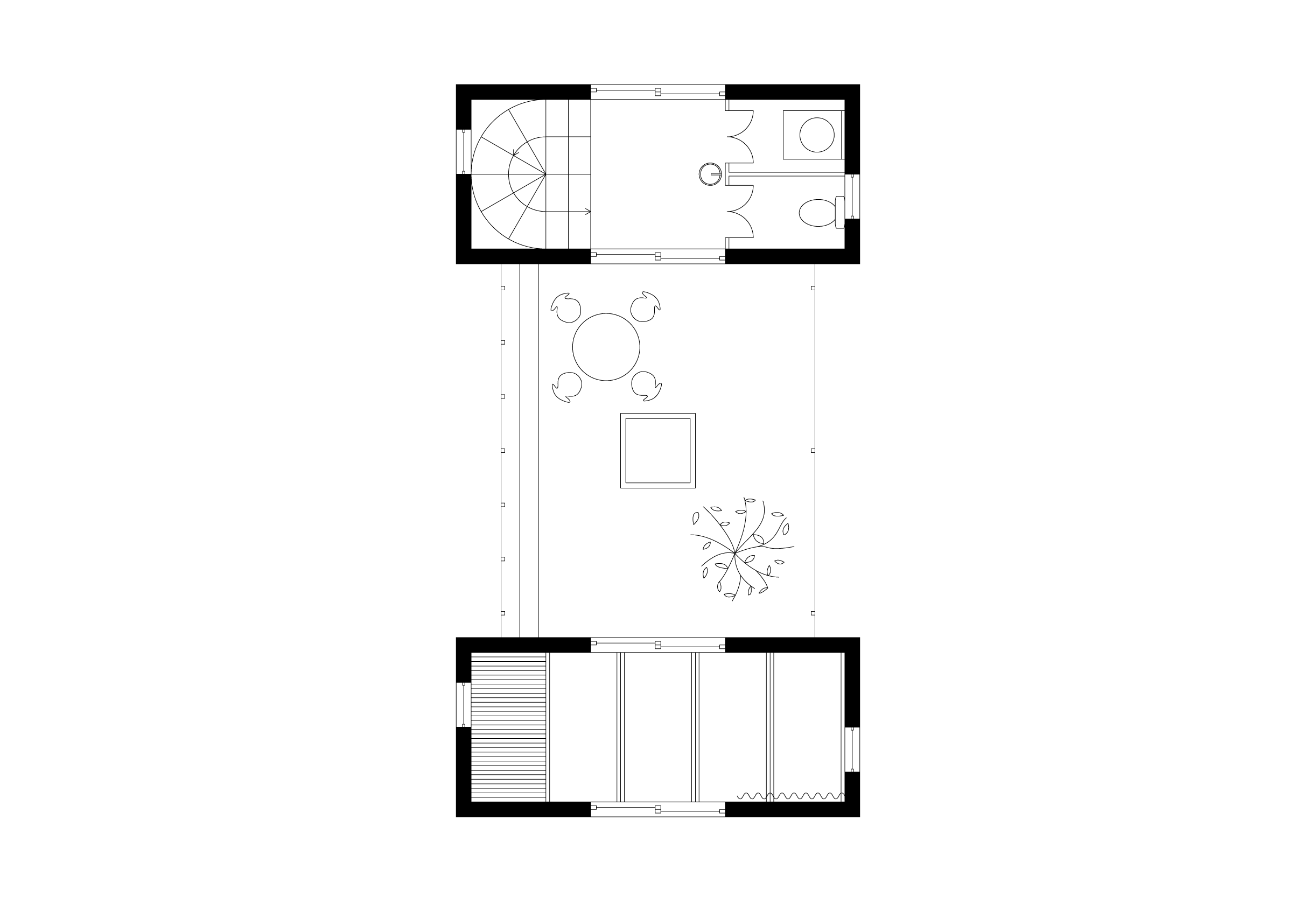 住宅の三階平面図
